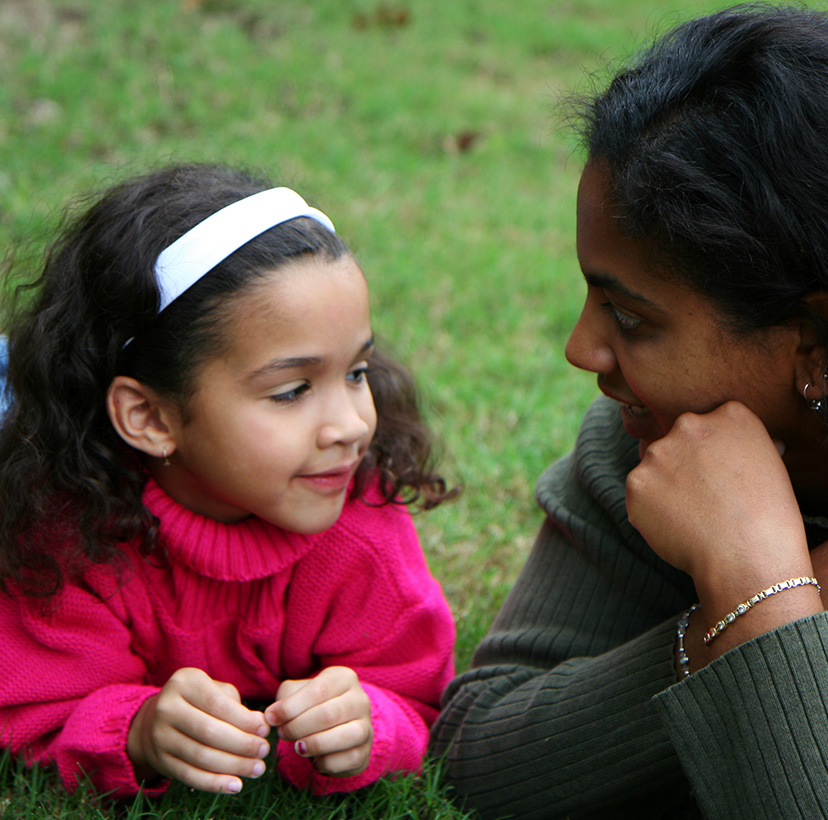 foster mother and daughter